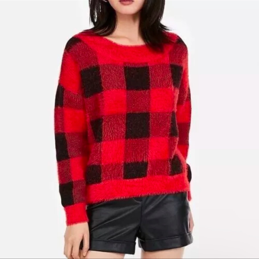 NWT Express Buffalo Plaid Sweater
Slouchy Christmas Size L